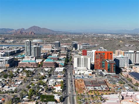 Tempe Modern City Skyline, Arizona, USA Stock Photo - Image of downtown ...