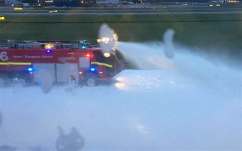 Singapore Airlines Plane Catches Fire While Making Emergency Landing Plane