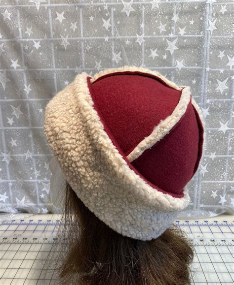 Reversible Adult Ivory Berber Hat Burgundy Berber Hat Women S Winter