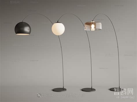 Modern Floor Lamp Sketchup Model Download Model Id346991062 1miba