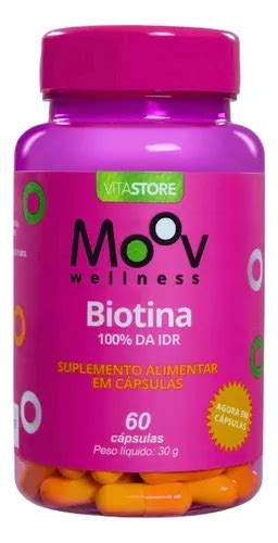 Biotina Crescimento Cabelo Pele Unha 60 Cápsulas MercadoLivre