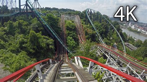 Thunderbolt Front Seat On Ride 4k Pov Kennywood Youtube