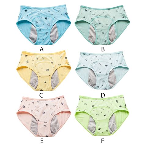 Teen Girls Period Underwear Menstrual Period Panties Leak Proof Organic