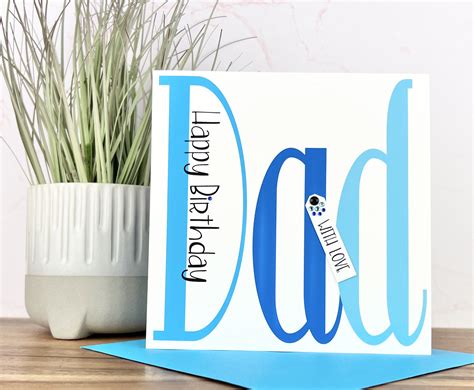 Personalised Handmade Dad Birthday Card - Creative Handmade Cards