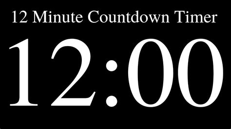 12 minute timer league - Flexhaus