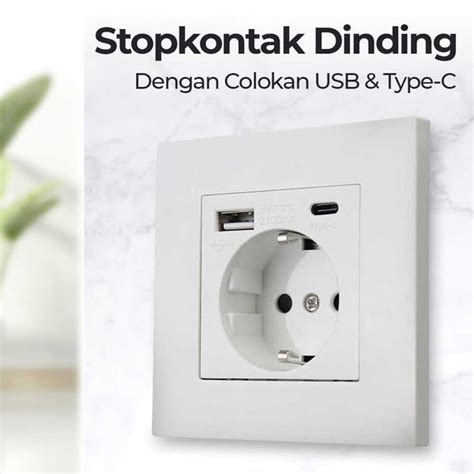 Harga Stop Kontak Dinding Usb Murah Terbaru 2023