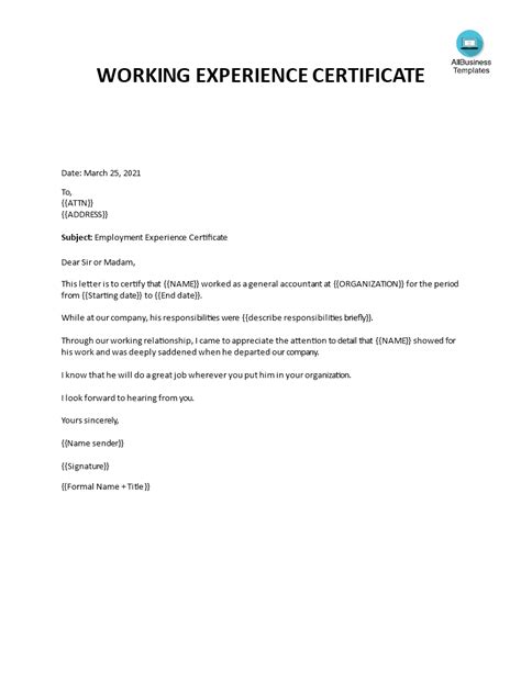 Sample Formal Certification Letter Templates At