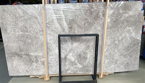 Custom Turkey Tundra Grey Marble Slab 1 8cm Thickness For Interior