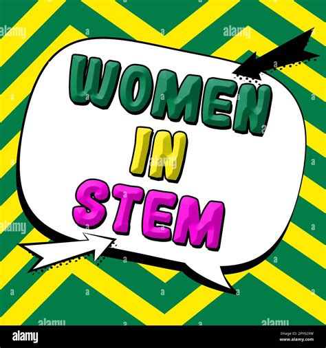 Writing Displaying Text Women In Stem Business Idea Science Technology