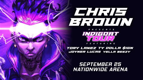 Chris Brown INDIGOAT Tour with Tory Lanez, Ty Dolla $ign, Joyner Lucas ...