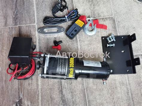 Лебедка электрическая 12V Electric Winch 3500lbs/1587кг кевлар, новый ...