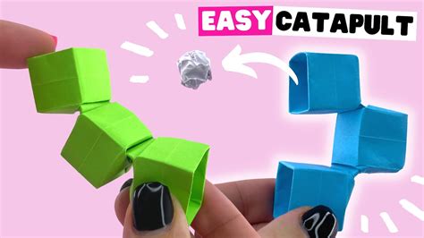 How To Make Origami Catapult Easy Folding Catapult From Paper Making