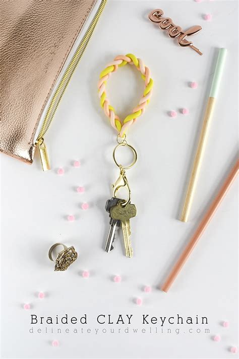 Braided Clay DIY Keychain - Delineate Your Dwelling