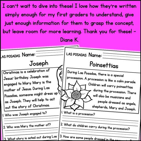 Las Posadas Holidays Reading Comprehension Passages K 2 Made By Teachers