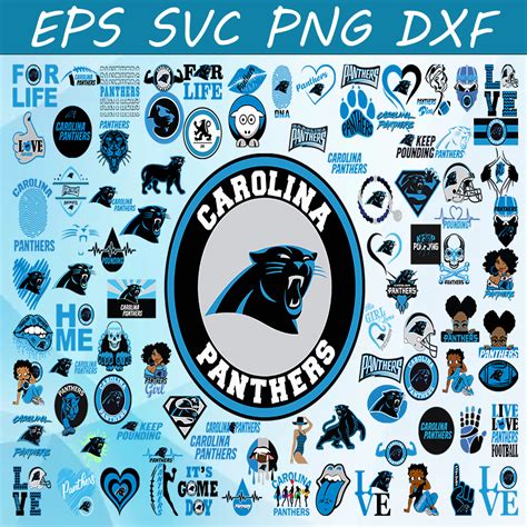 Bundle Files Carolina Panthers Football Team Svg Carolin Inspire