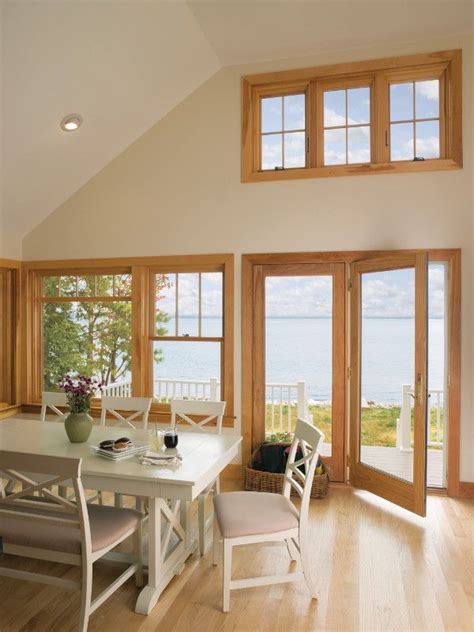 Hinged French Patio Doors And Placement Windows With Custom Grilles By