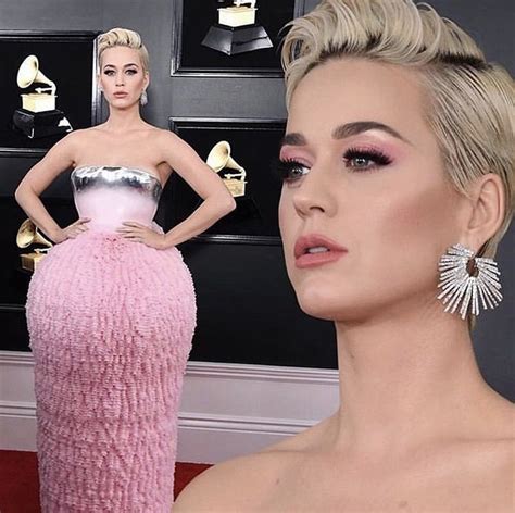 Katy Perry Grammys 2019 Formal Dresses Long Glamour Makeup Glamour