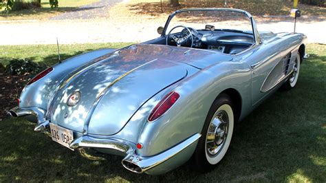 Silver Blue 1958 Chevrolet Corvette