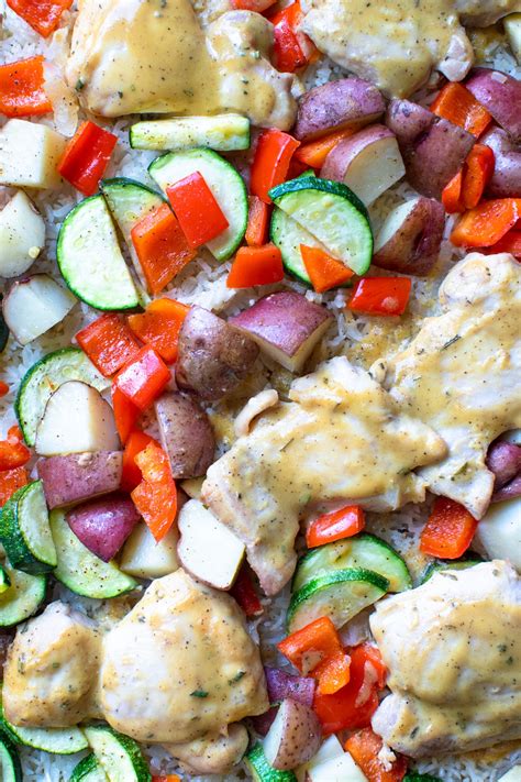 Sheet Pan Chicken And Veggies Easy And Healthy Krolls Korner