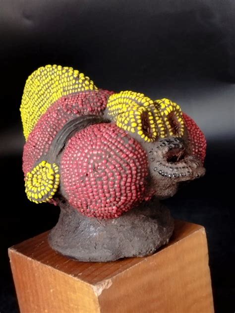 Royal Head Glass Beads Terracotta Tikar Bamileke Catawiki