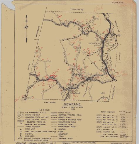 Vtransmaps Vermont Gov Maps TownMapSeries Windham Co NEWFANE