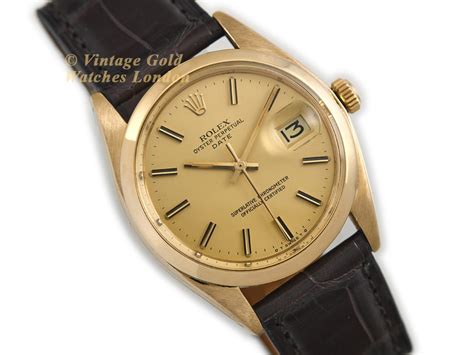 Rolex Oyster Perpetual Date Ref 1503 18ct 1975 Vintage Gold Watches