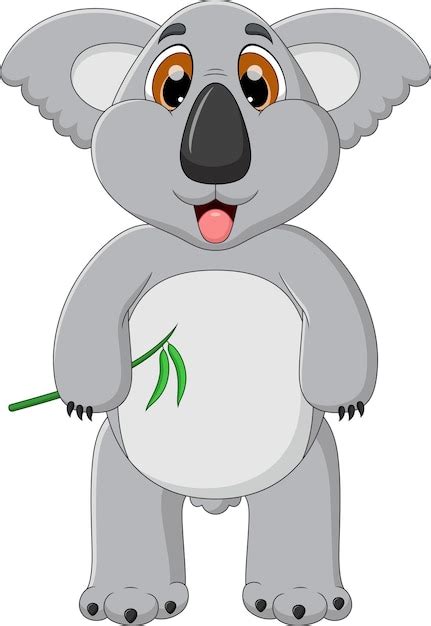 Dibujos Animados Lindo Koala Vector Premium