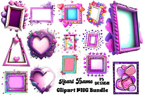 Heart Frame Clipart Graphic by Vintage · Creative Fabrica