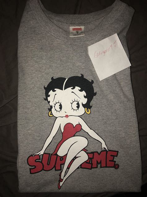 [fs] Betty Boop Grey Size Large Bin 150 R Supremeclothing