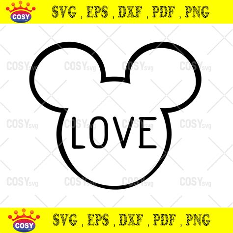 Disney Love Svg Trending Svg Disney Svg Mickey Head Svg Silkysvg Porn