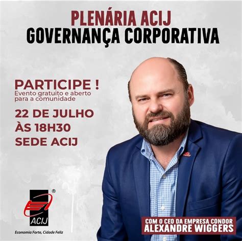 ACIJ convida para reunião plenária no dia 22 7 palestra de