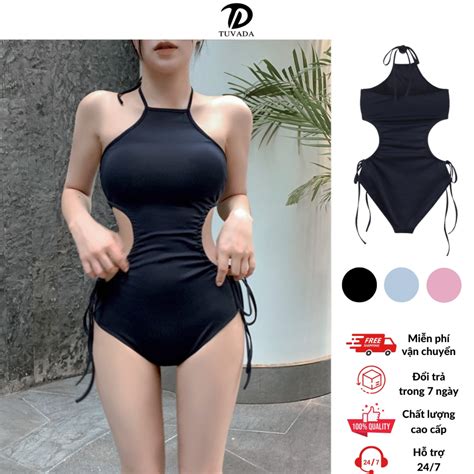 Bikini 1 mảnh hack dáng cực tốt Tuvada đồ bơi nữ khoét eo áo tắm đi biển cao cấp BKE33