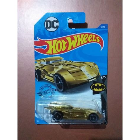 Hot Wheels Carrinho Batmobile Edição Batman Dourado Ouro Shopee Brasil