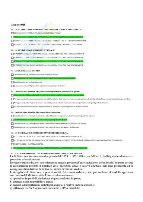 Domande E Risposte Chiuse Aperte Diritto Tributario 2023 2024