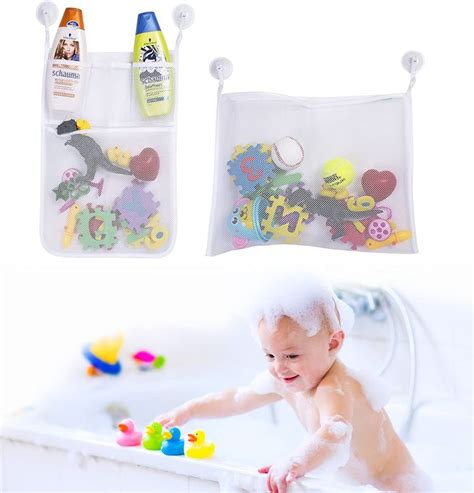 Bath Toy Organizer for Baby Bath Toys by Boxiki kids. Bath Toy Holder ...