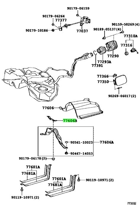 Купить Toyota 7762150020 (77621-50020) Bracket, Fuel Tank Protector ...