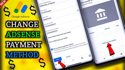 Add New Bank Account In Google AdSense How To Change Payment Method