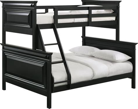 Picket House Furnishings Trent Twin Over Full Bunk Bed In Antique Black 1stopbedrooms