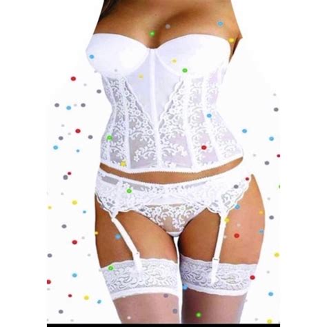 Avental Lingerie Branca Despedida De Solteira Shopee Brasil