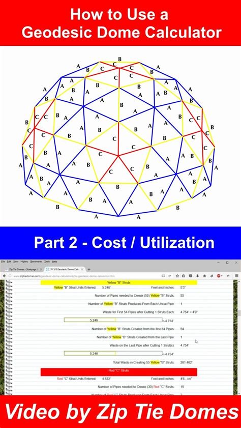 How To Use A Geodesic Dome Calculator Part 2 Costutilization