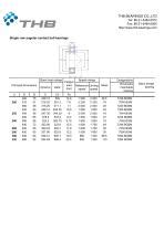 Angular Contact Ball Bearings THB Bearings PDF Catalogs Technical