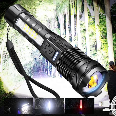 Waterproof 3000 High Lumens Usb Rechargeable Tactical Flashlights Xhp50 ...