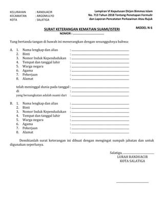 Formulir Nikah PDF