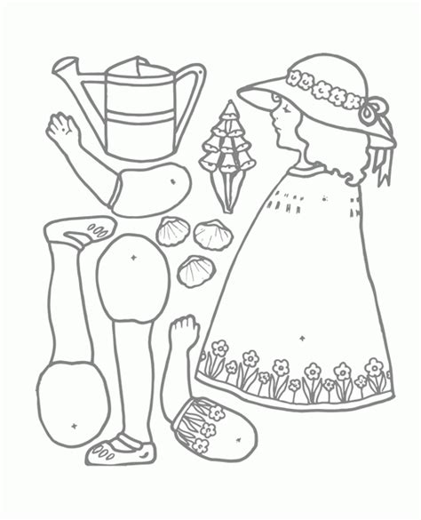 Mary Mary Quite Contrary Coloring Page Coloring Nation