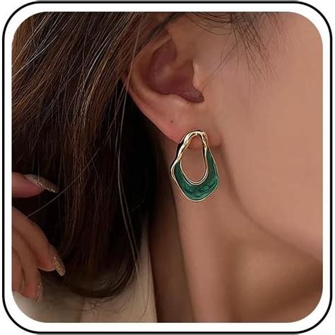 Boucles D Oreilles Cr Oles Ovales Torsad Es En Or Boucles D Oreilles