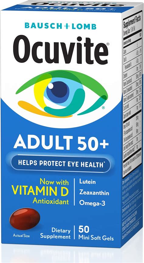 Buy Ocuvite Eye Vitamin And Mineral Supplement Contains Zinc Vitamins C E Omega 3 Lutein