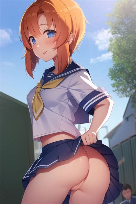 Rule 34 07th Expansion 1girls Ai Generated Airest Ass Bangs Blue Eyes Blue Sailor Collar Blue