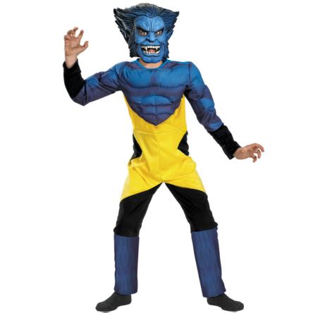 X-Men Marvel Beast Muscle Deluxe Child Costume [Marvel - Children's ...