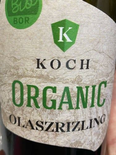 Koch Orgnic Olaszrizling Vivino Hong Kong