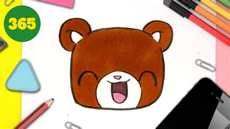 Comment Dessiner Un Ours Kawaii Dessins Faciles Kawaii Comment